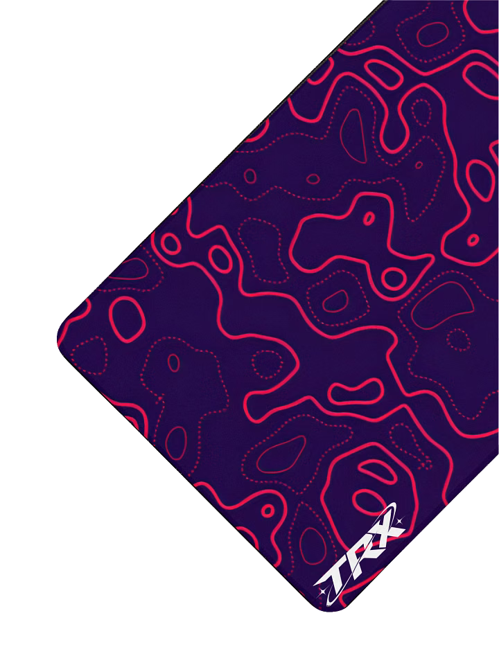 Red x Purple Topo Mouse-Pad
