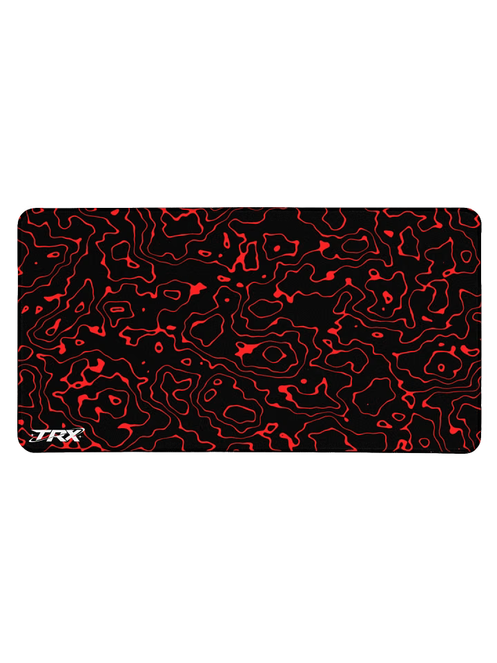 Red x Black Topo Mouse-Pad