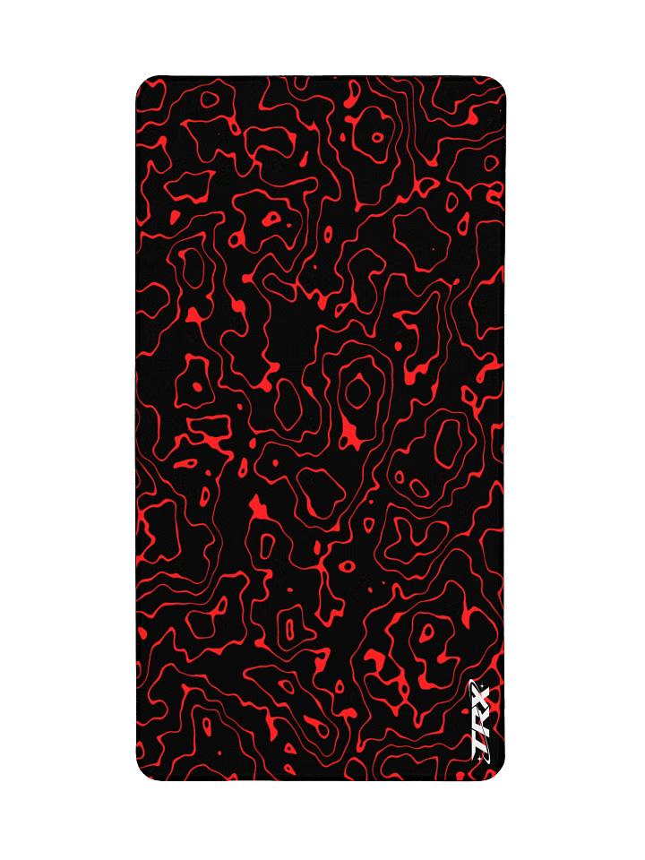Red x Black Topo Mouse-Pad