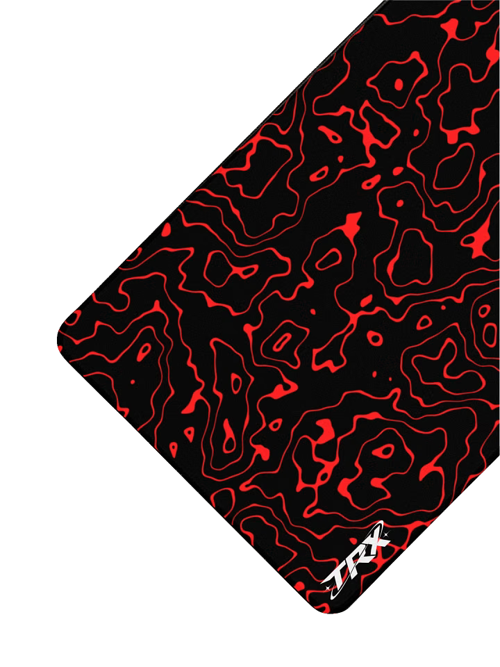 Red x Black Topo Mouse-Pad