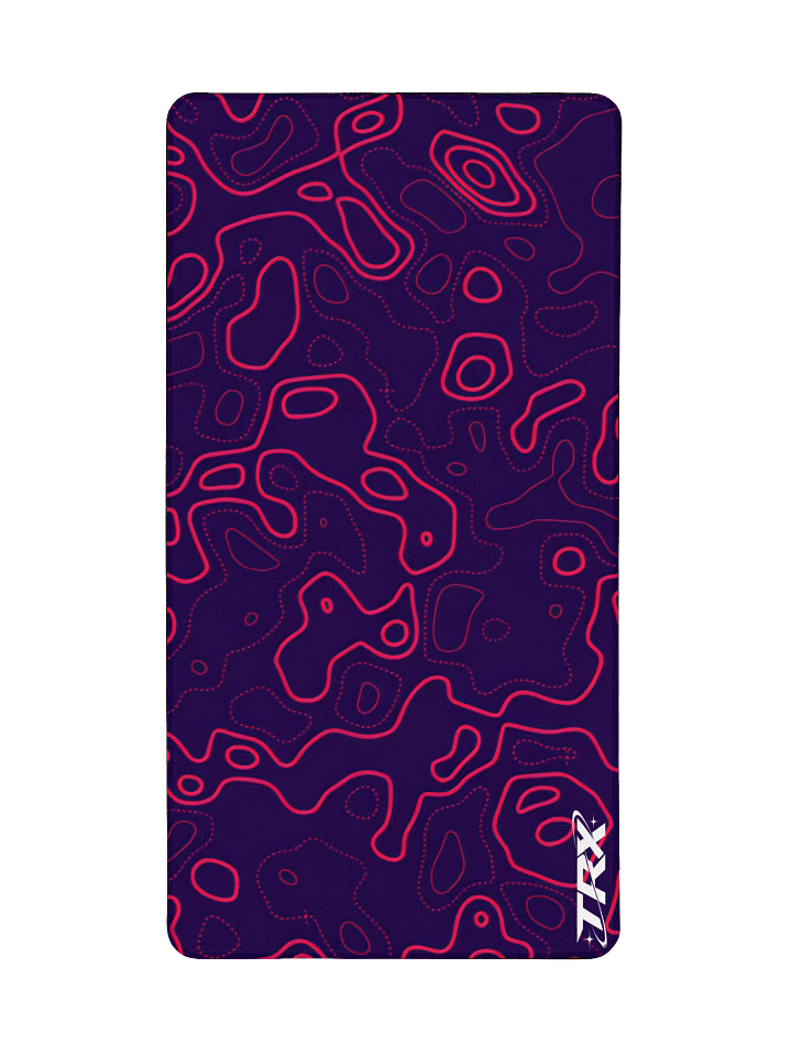 Red x Purple Topo Mouse-Pad
